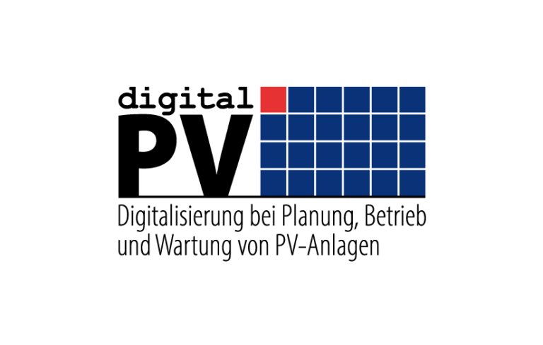 Logo mit Beschreibung des Innovationsnetzwerks digitalPV – Digitalisierung bei Planung, Betrieb und Wartung von PV-Anlagen